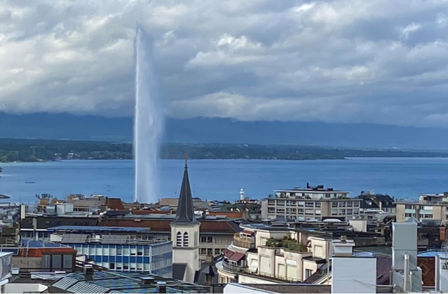 Vue Jet d'eau