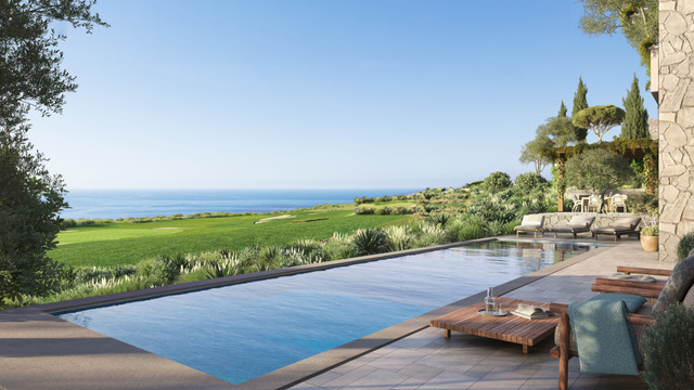 piscine+vue golf